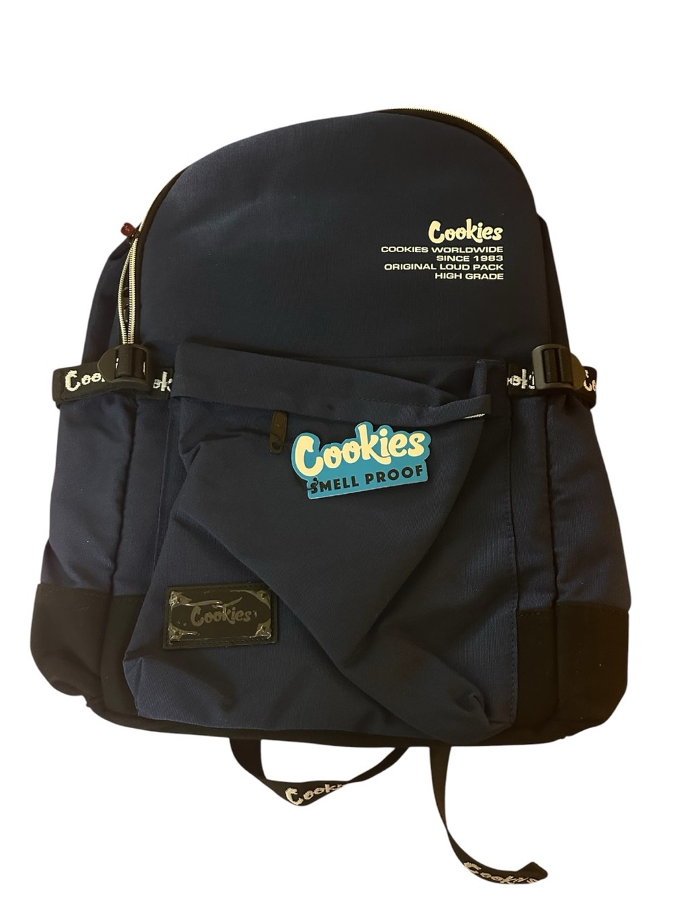 Cookies Smell Proof Backpack Navy/Black Laptop Travel Backpack